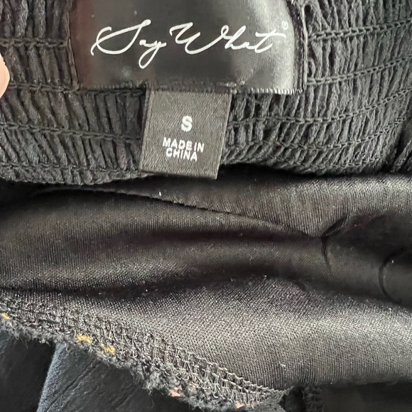 Boho Maxi Dress Size S Black Floral Embroidered Sleeveless Flowy - Picture 5 of 6